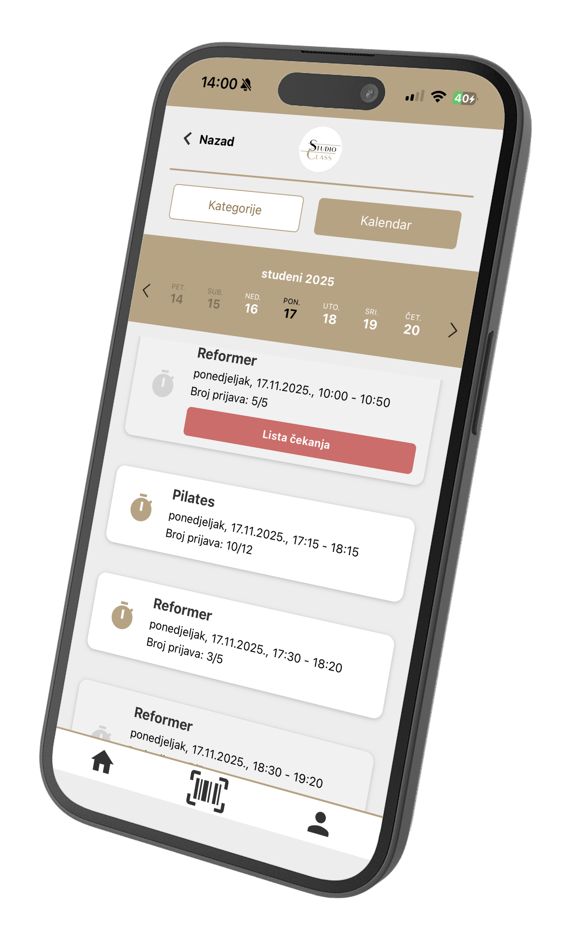 Rezervacije i lista čekanja u Fitko aplikaciji